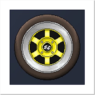 Pixelart Wheel Posters and Art